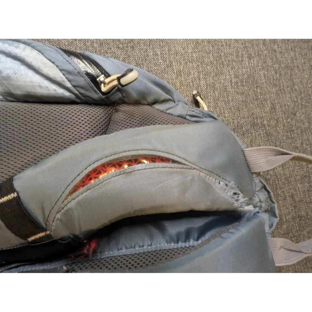 Vintage Jansport Airlift Nova Backpack Blue Retro Hiking Bag Multiple Pockets
